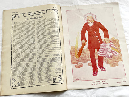 1910s - French magazine "Fantasio" with articles, photos, advertising, etc. - 1914 - 40 pages - First folded pages