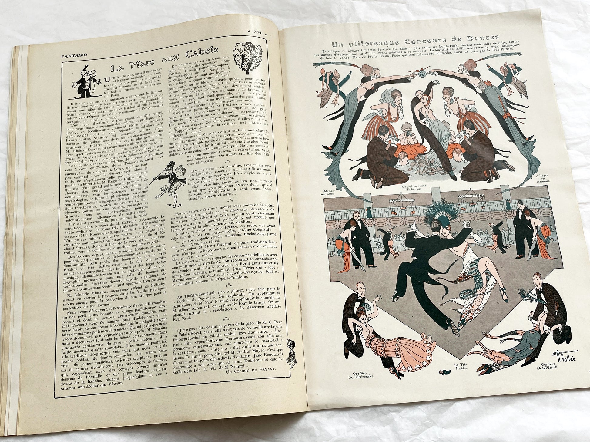 1910s - French magazine "Fantasio" with articles, photos, advertising, etc. - 1914 - 40 pages - First folded pages