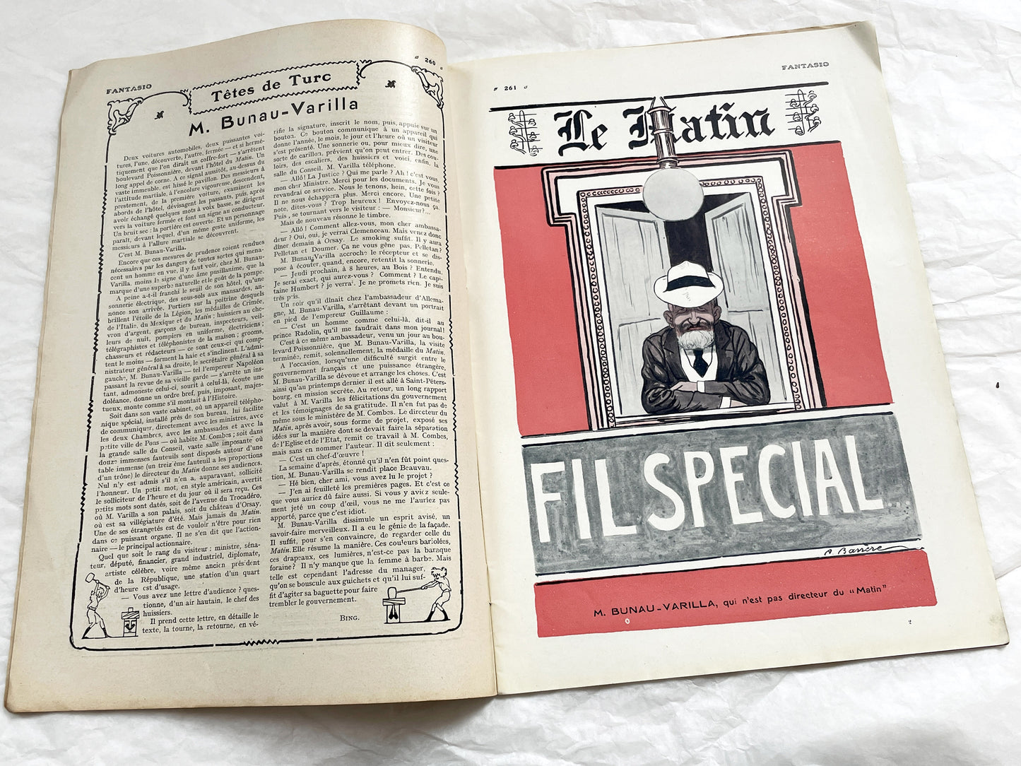 1900s - French magazine "Fantasio" with articles, photos, advertising, etc. - 1907 - 36 pages - Without cover pages