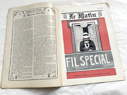 1900s - French magazine "Fantasio" with articles, photos, advertising, etc. - 1907 - 36 pages - Without cover pages