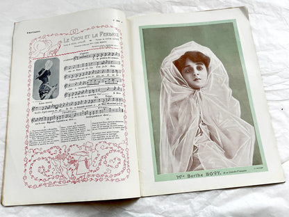 1900s - French magazine "Fantasio" with articles, photos, advertising, etc. - 1907 - 36 pages - Without cover pages