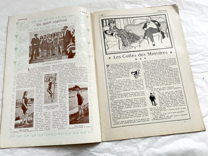 1900s - French magazine "Fantasio" with articles, photos, advertising, etc. - 1907 - 36 pages - Without cover pages
