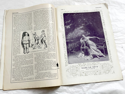 1900s - French magazine "Fantasio" with articles, photos, advertising, etc. - 1907 - 36 pages - Without cover pages