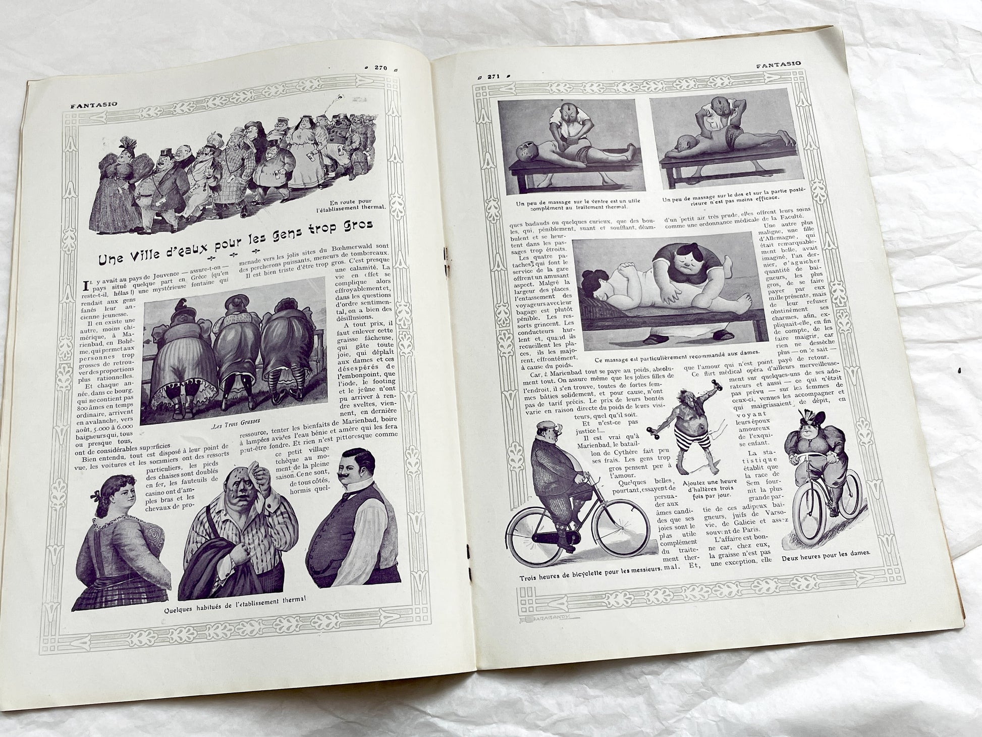 1900s - French magazine "Fantasio" with articles, photos, advertising, etc. - 1907 - 36 pages - Without cover pages