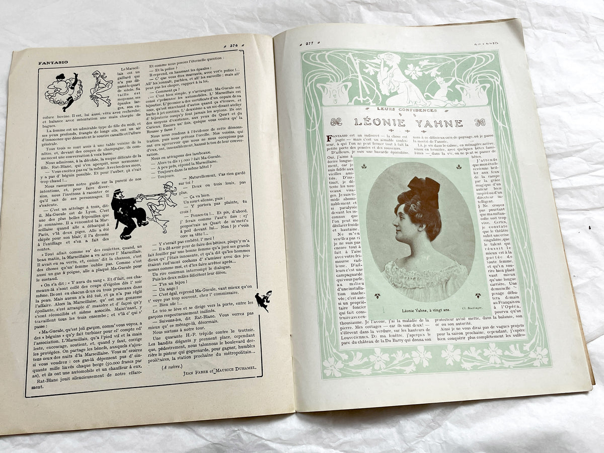 1900s - French magazine "Fantasio" with articles, photos, advertising, etc. - 1907 - 36 pages - Without cover pages