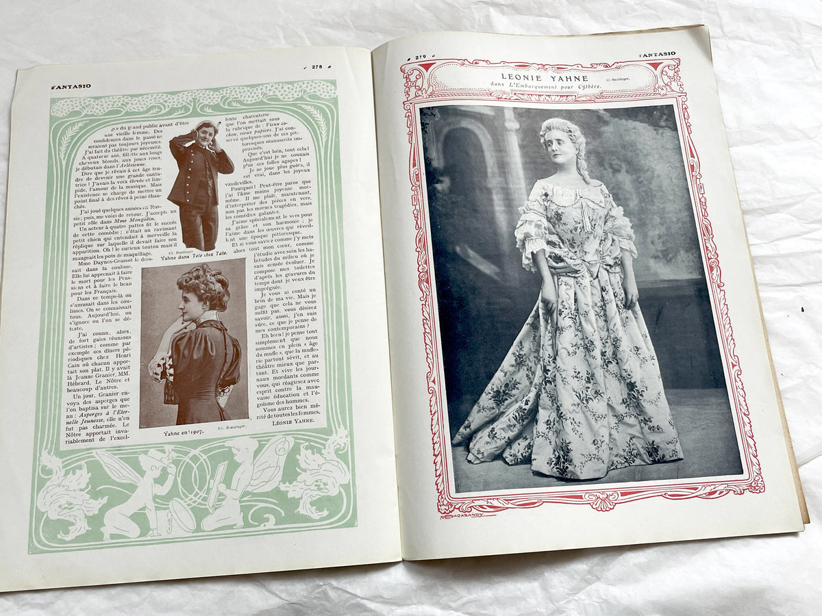 1900s - French magazine "Fantasio" with articles, photos, advertising, etc. - 1907 - 36 pages - Without cover pages