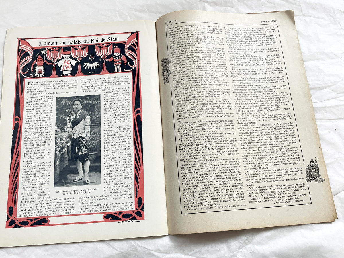 1900s - French magazine "Fantasio" with articles, photos, advertising, etc. - 1907 - 36 pages - Without cover pages