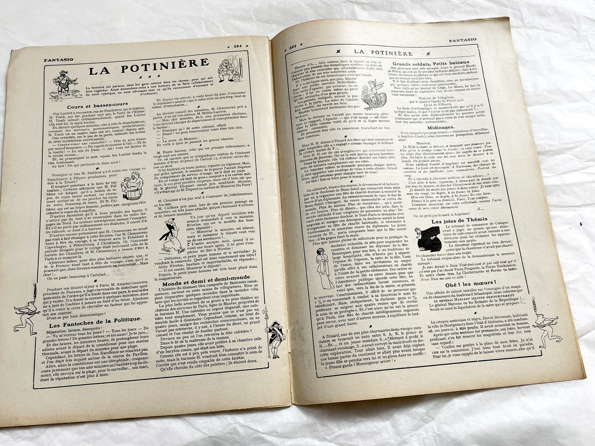 1900s - French magazine "Fantasio" with articles, photos, advertising, etc. - 1907 - 36 pages - Without cover pages