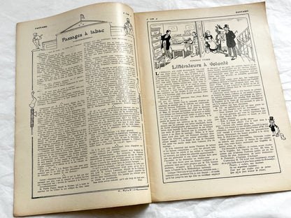 1910s - French magazine "Fantasio" with articles, photos, advertising, etc. - 36 pages - Without cover pages