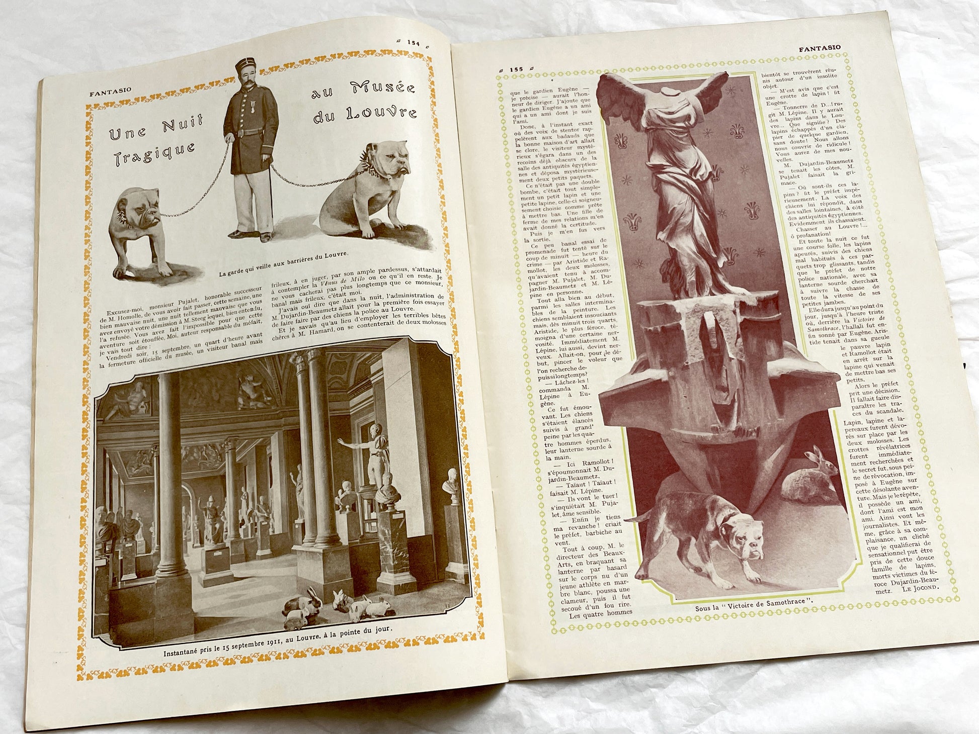 1910s - French magazine "Fantasio" with articles, photos, advertising, etc. - 36 pages - Without cover pages