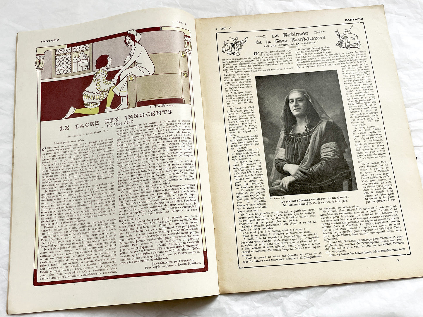 1910s - French magazine "Fantasio" with articles, photos, advertising, etc. - 36 pages - Without cover pages