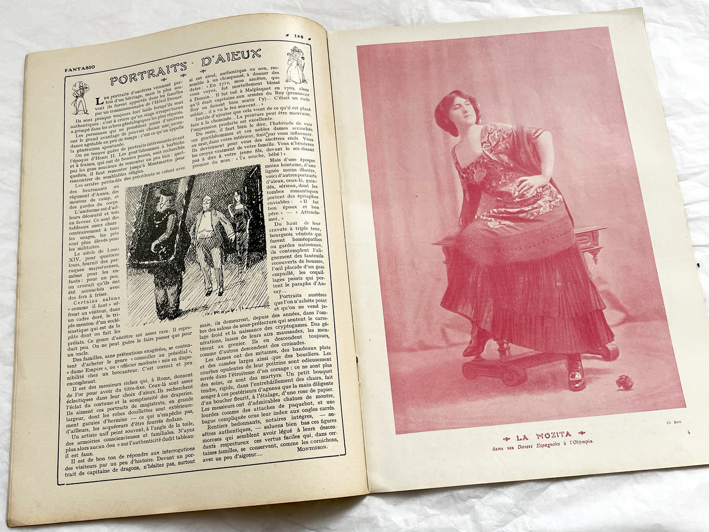 1910s - French magazine "Fantasio" with articles, photos, advertising, etc. - 36 pages - Without cover pages