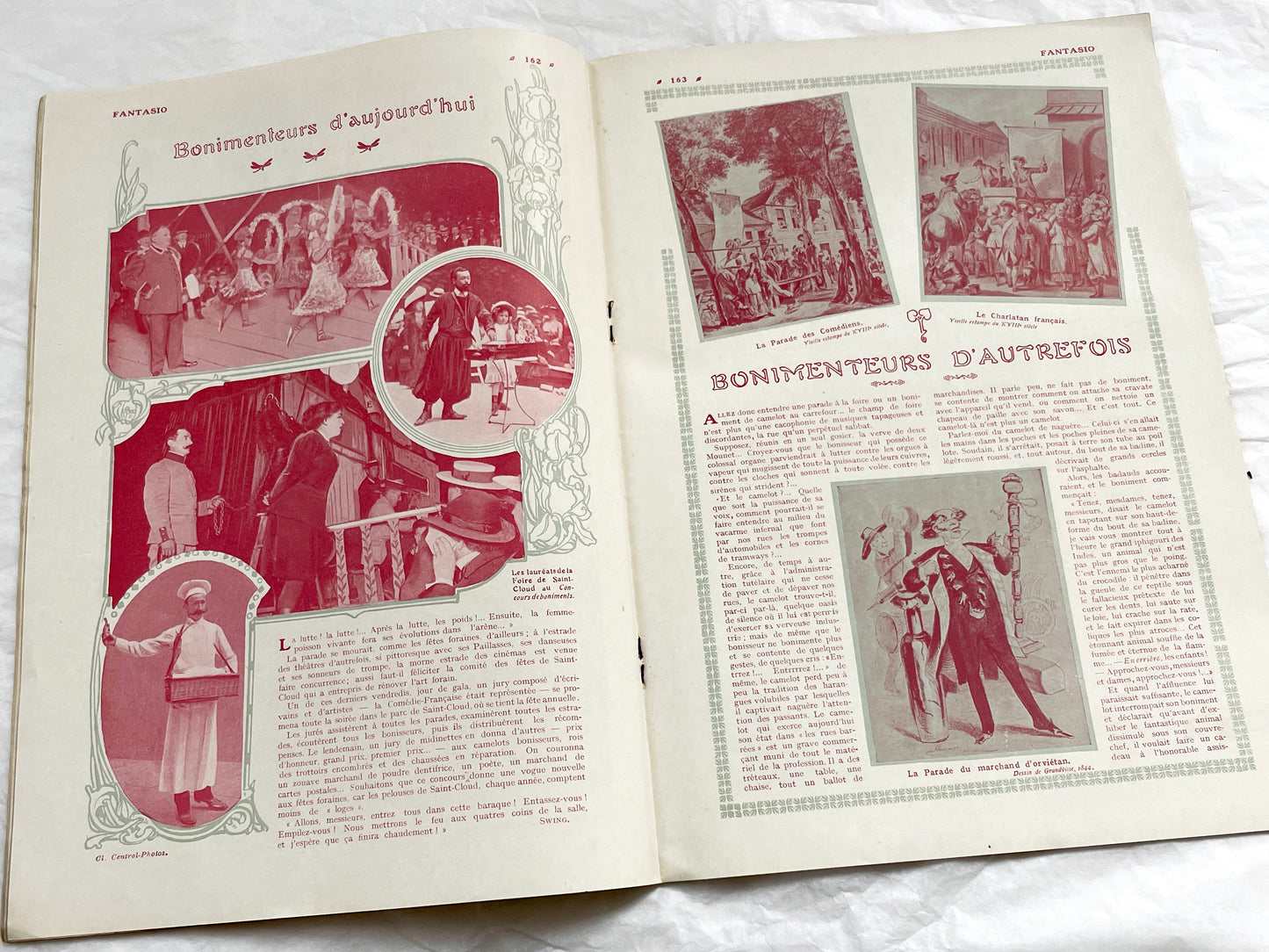 1910s - French magazine "Fantasio" with articles, photos, advertising, etc. - 36 pages - Without cover pages