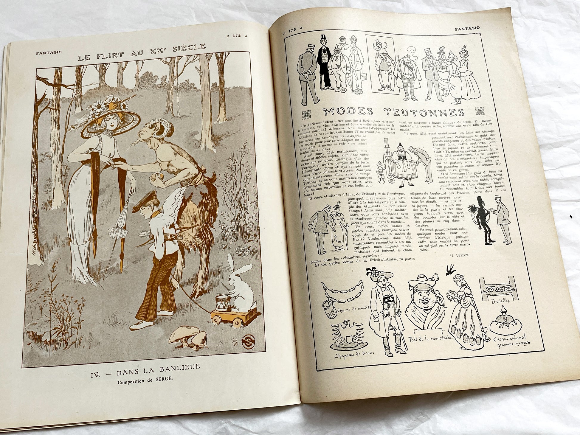 1910s - French magazine "Fantasio" with articles, photos, advertising, etc. - 36 pages - Without cover pages
