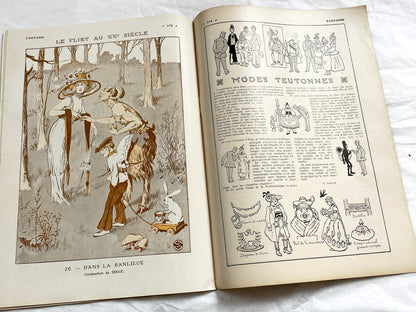 1910s - French magazine "Fantasio" with articles, photos, advertising, etc. - 36 pages - Without cover pages