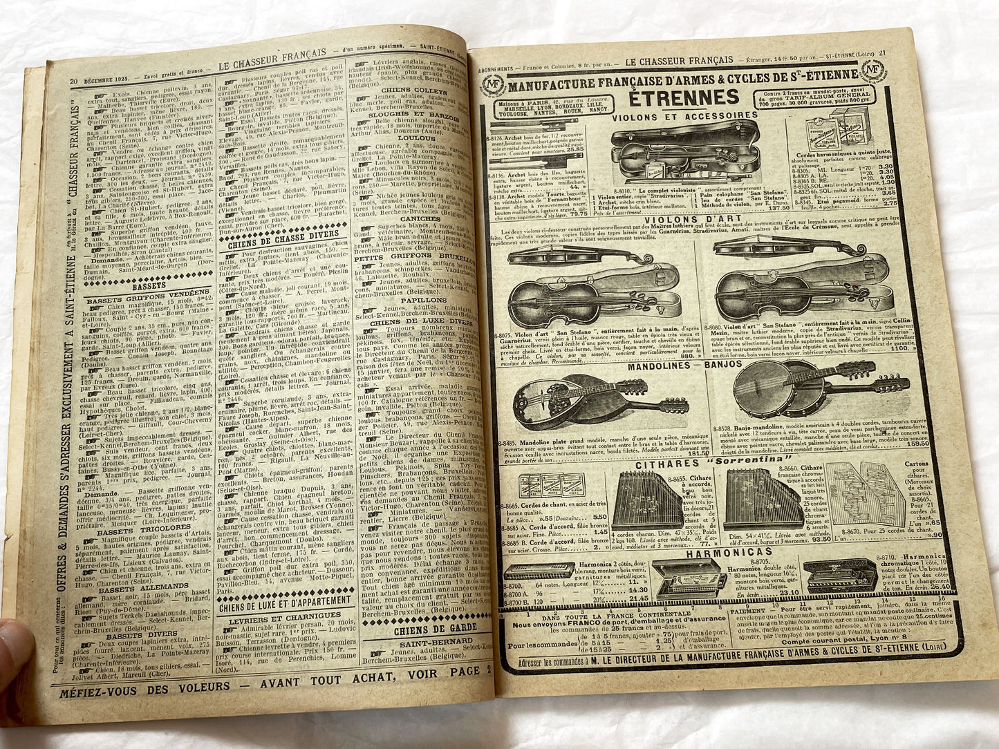 1920s – French Magazine - Le Chasseur Français - French vintage illustrated lifestyle & advertising publication