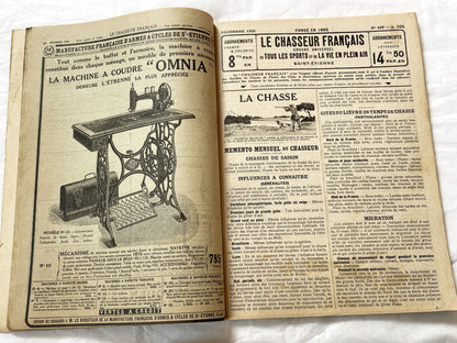 1920s – French Magazine - Le Chasseur Français - French vintage illustrated lifestyle & advertising publication