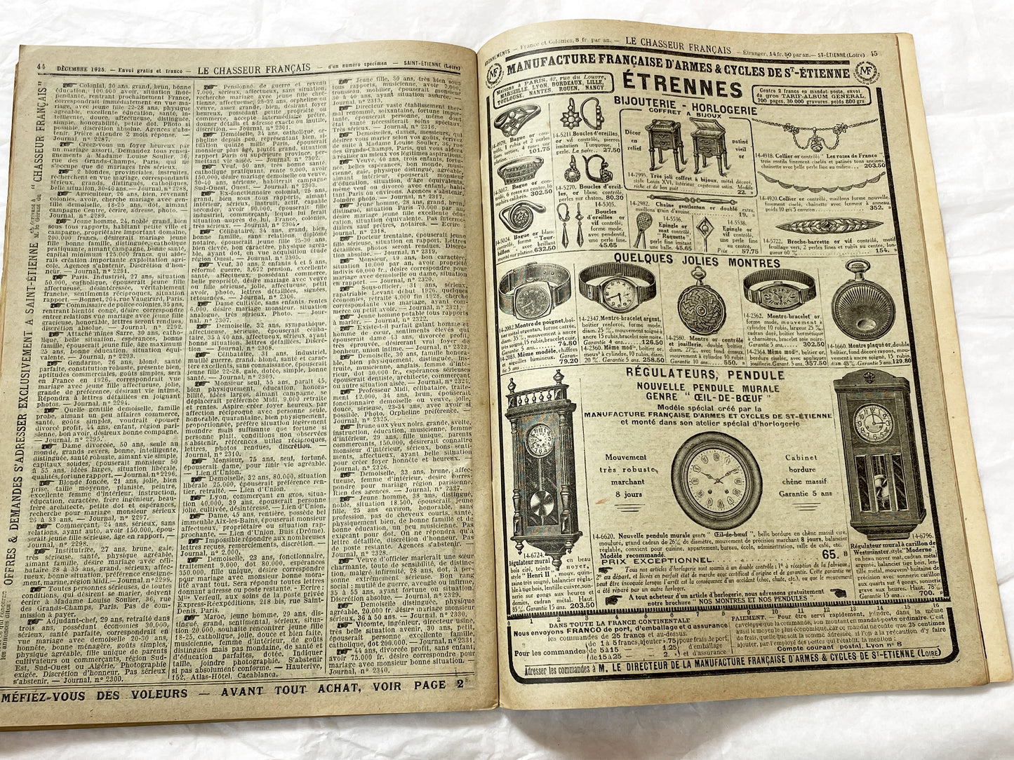 1920s – French Magazine - Le Chasseur Français - French vintage illustrated lifestyle & advertising publication