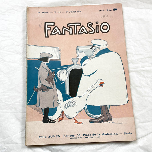 1920s - French magazine "Fantasio" with articles, photos, advertising, etc. - 1924 - 36 pages
