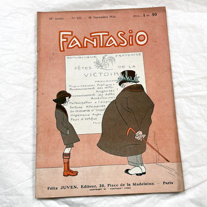 1920s - French magazine "Fantasio" with articles, photos, advertising, etc. - 1924 - 28 pages