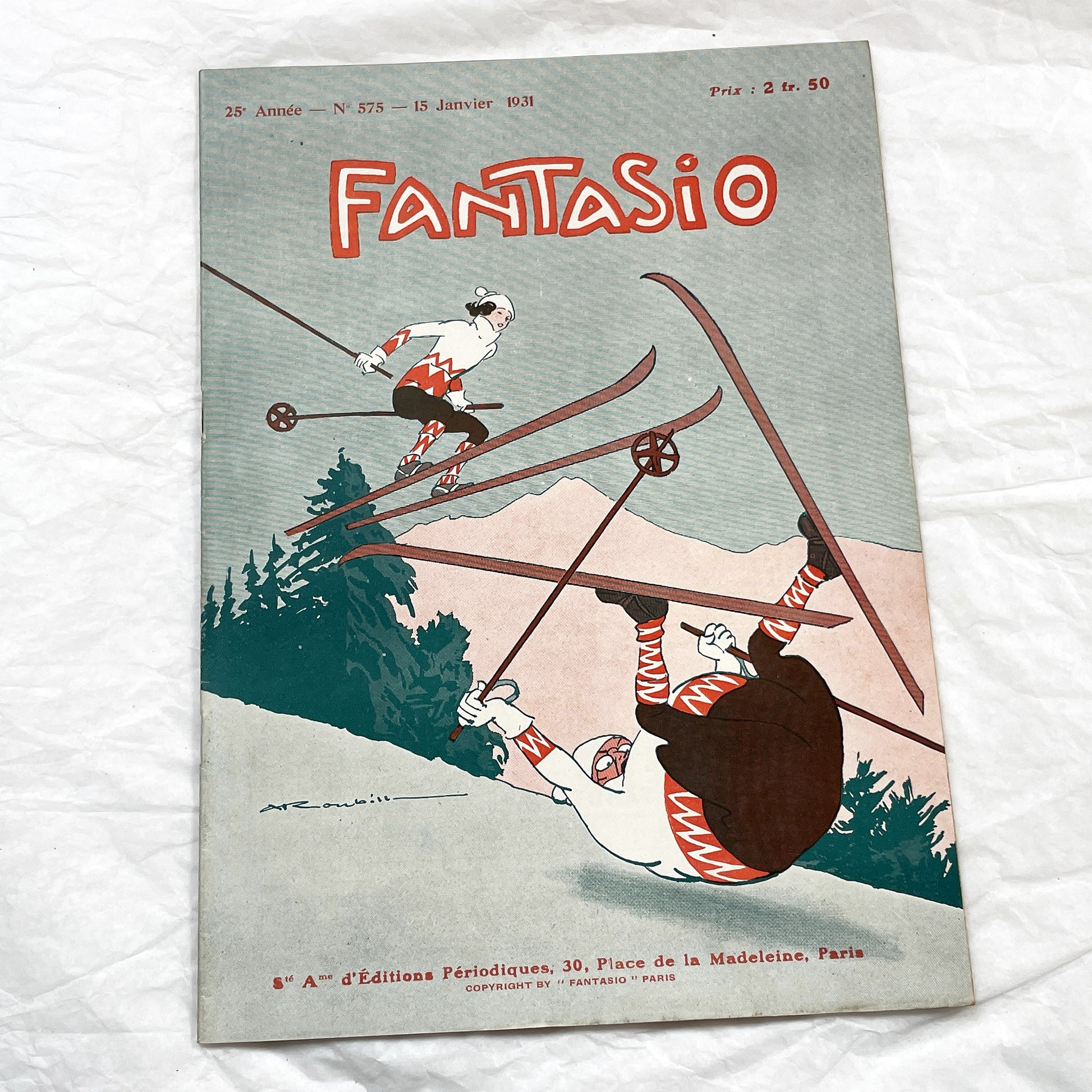 1930s - French magazine "Fantasio" with articles, photos, advertising, etc. - 1931 - 30 pages - 4 pages missing