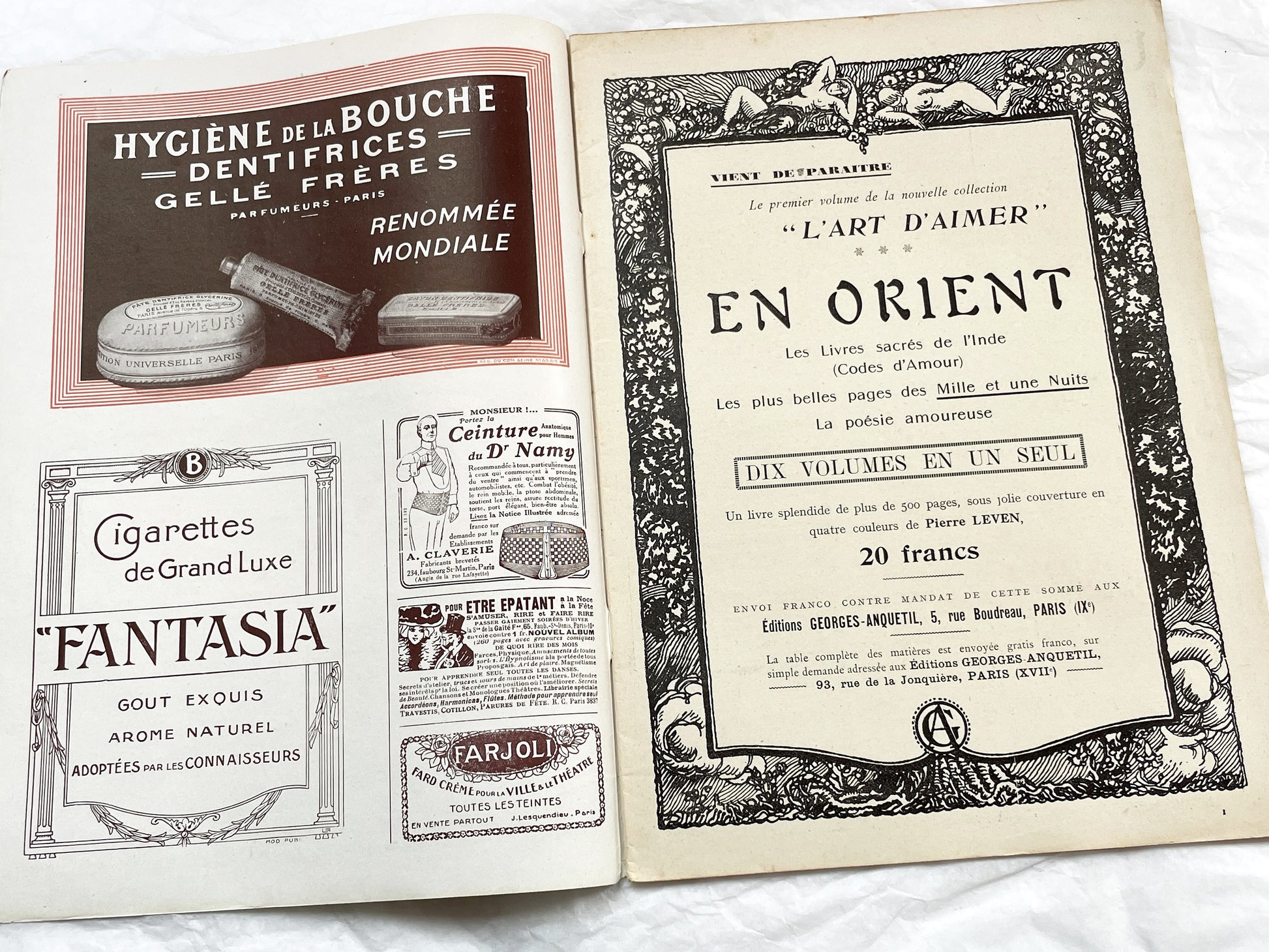 1920s - French magazine "Fantasio" with articles, photos, advertising, etc. - 1924 - 32 pages - 4 pages missing