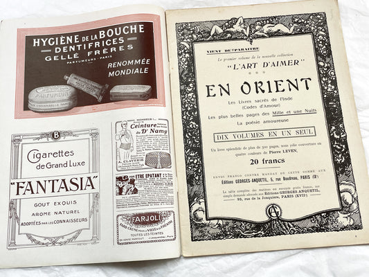 1920s - French magazine "Fantasio" with articles, photos, advertising, etc. - 1924 - 32 pages - 4 pages missing