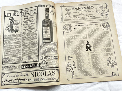 1920s - French magazine "Fantasio" with articles, photos, advertising, etc. - 1924 - 32 pages - 4 pages missing