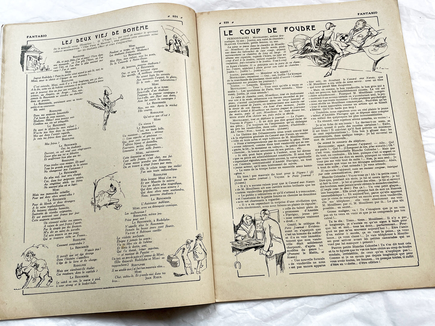 1920s - French magazine "Fantasio" with articles, photos, advertising, etc. - 1924 - 32 pages - 4 pages missing