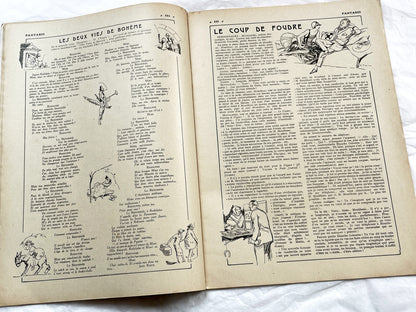 1920s - French magazine "Fantasio" with articles, photos, advertising, etc. - 1924 - 32 pages - 4 pages missing