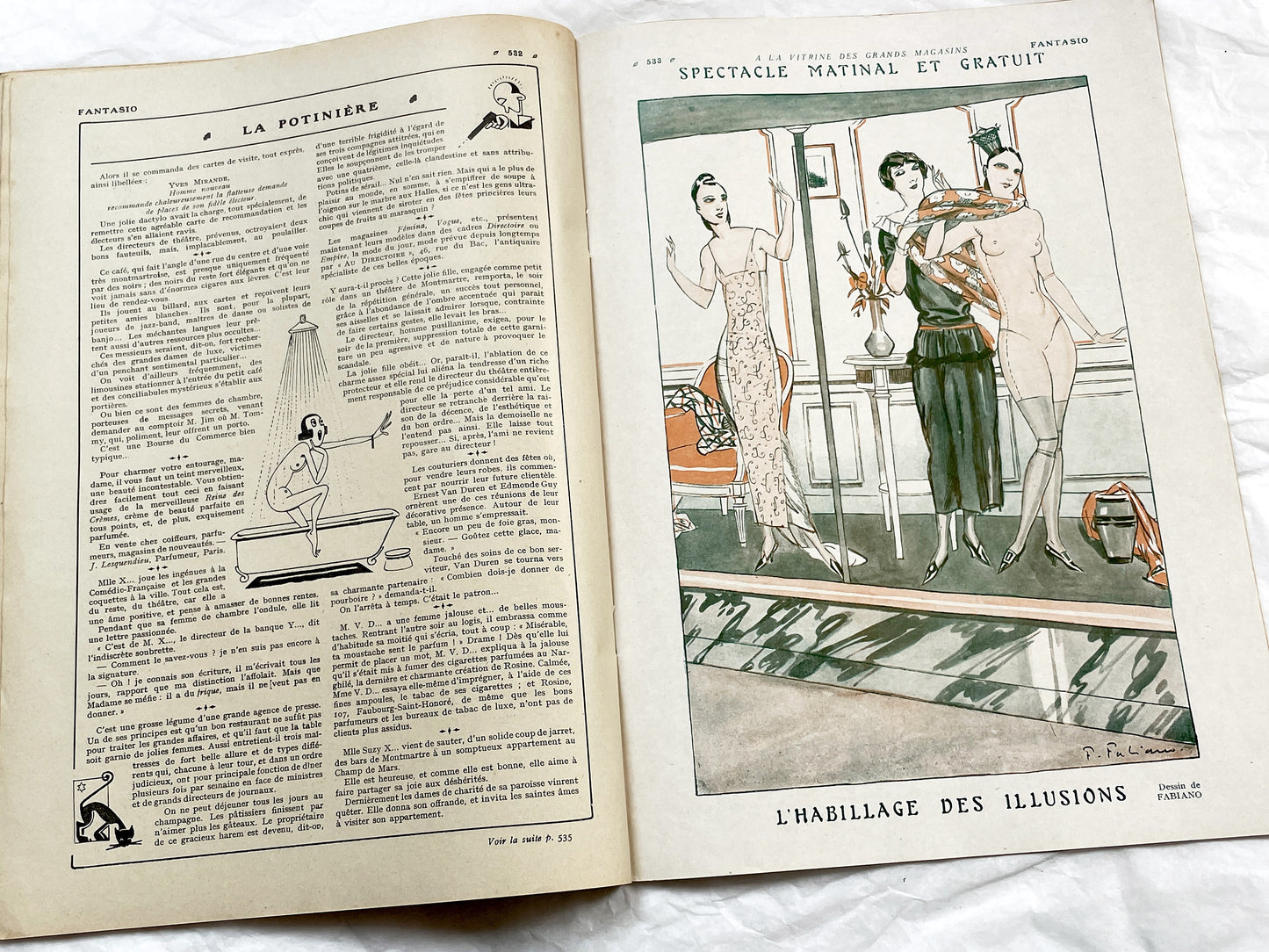 1920s - French magazine "Fantasio" with articles, photos, advertising, etc. - 1924 - 32 pages - 4 pages missing