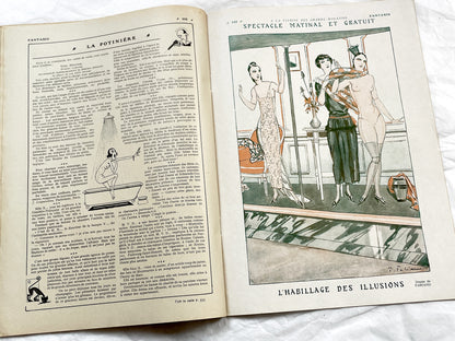 1920s - French magazine "Fantasio" with articles, photos, advertising, etc. - 1924 - 32 pages - 4 pages missing