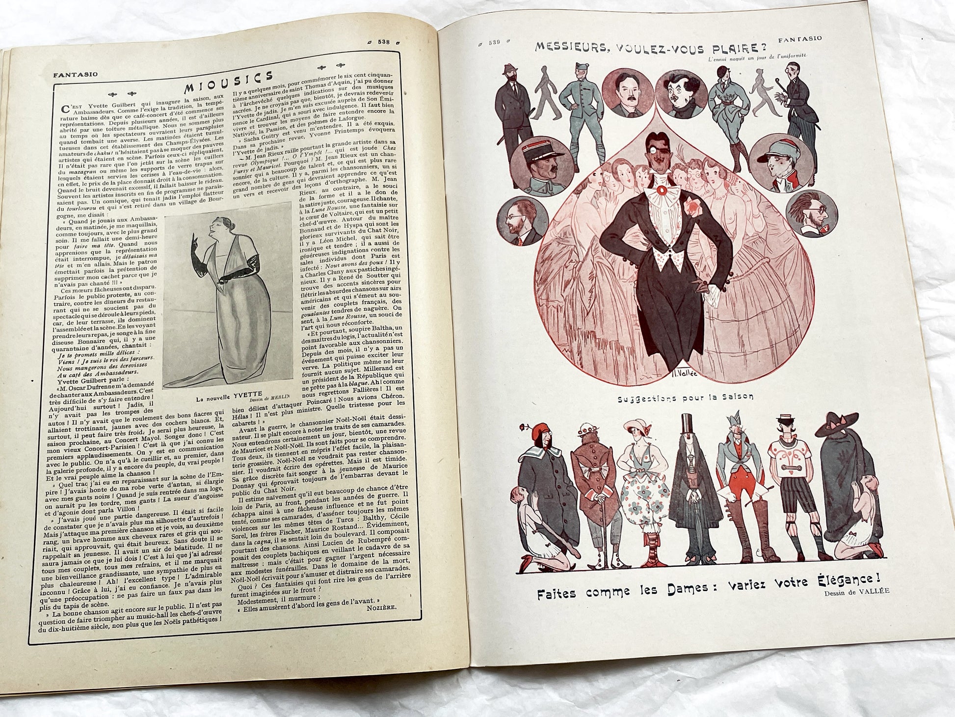 1920s - French magazine "Fantasio" with articles, photos, advertising, etc. - 1924 - 32 pages - 4 pages missing