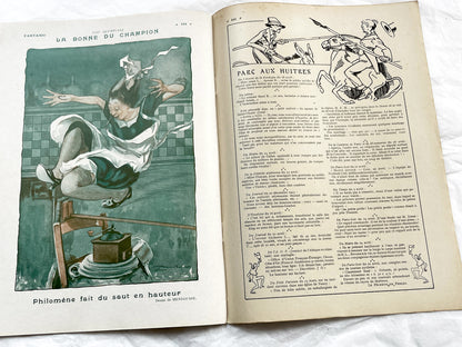 1920s - French magazine "Fantasio" with articles, photos, advertising, etc. - 1924 - 32 pages - 4 pages missing