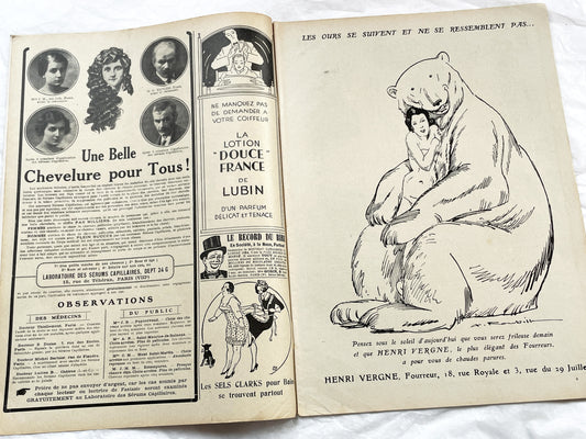 1920s - French magazine "Fantasio" with articles, photos, advertising, etc. - 1924 - 36 pages