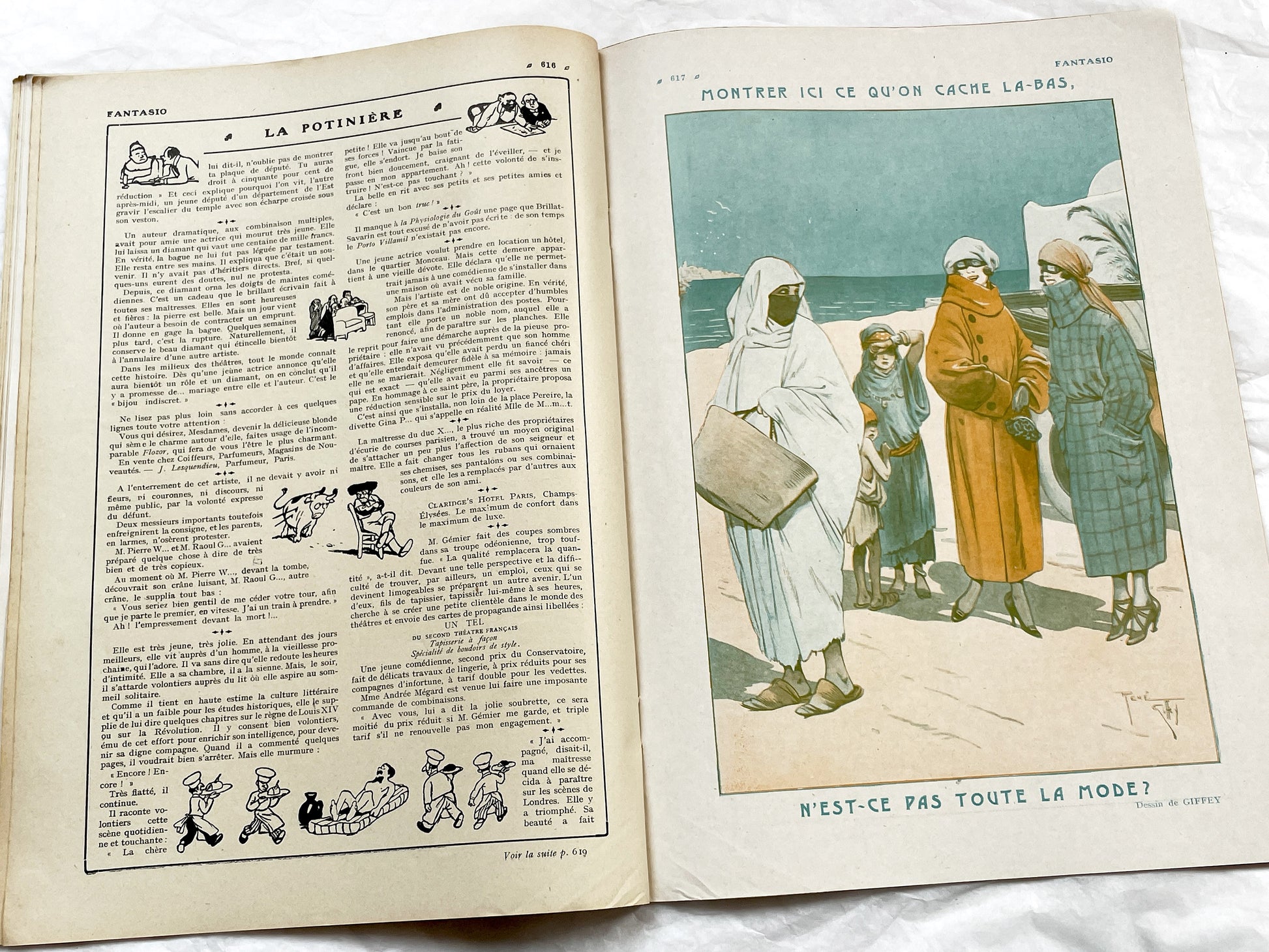 1920s - French magazine "Fantasio" with articles, photos, advertising, etc. - 1924 - 36 pages