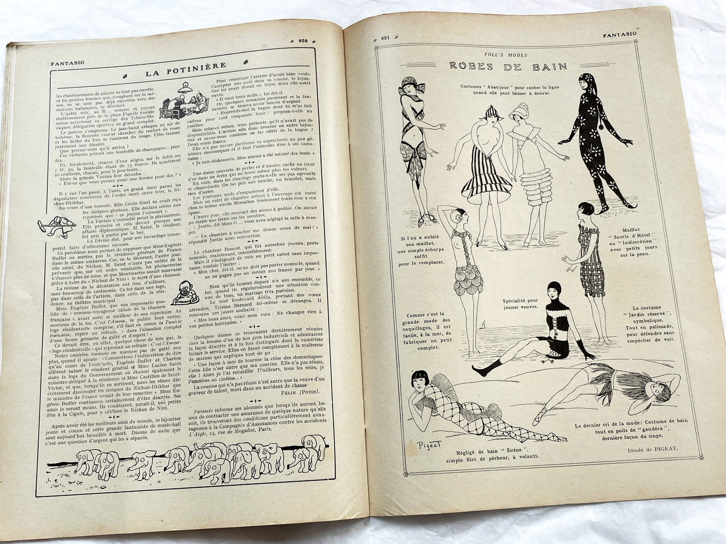 1920s - French magazine "Fantasio" with articles, photos, advertising, etc. - 1924 - 36 pages