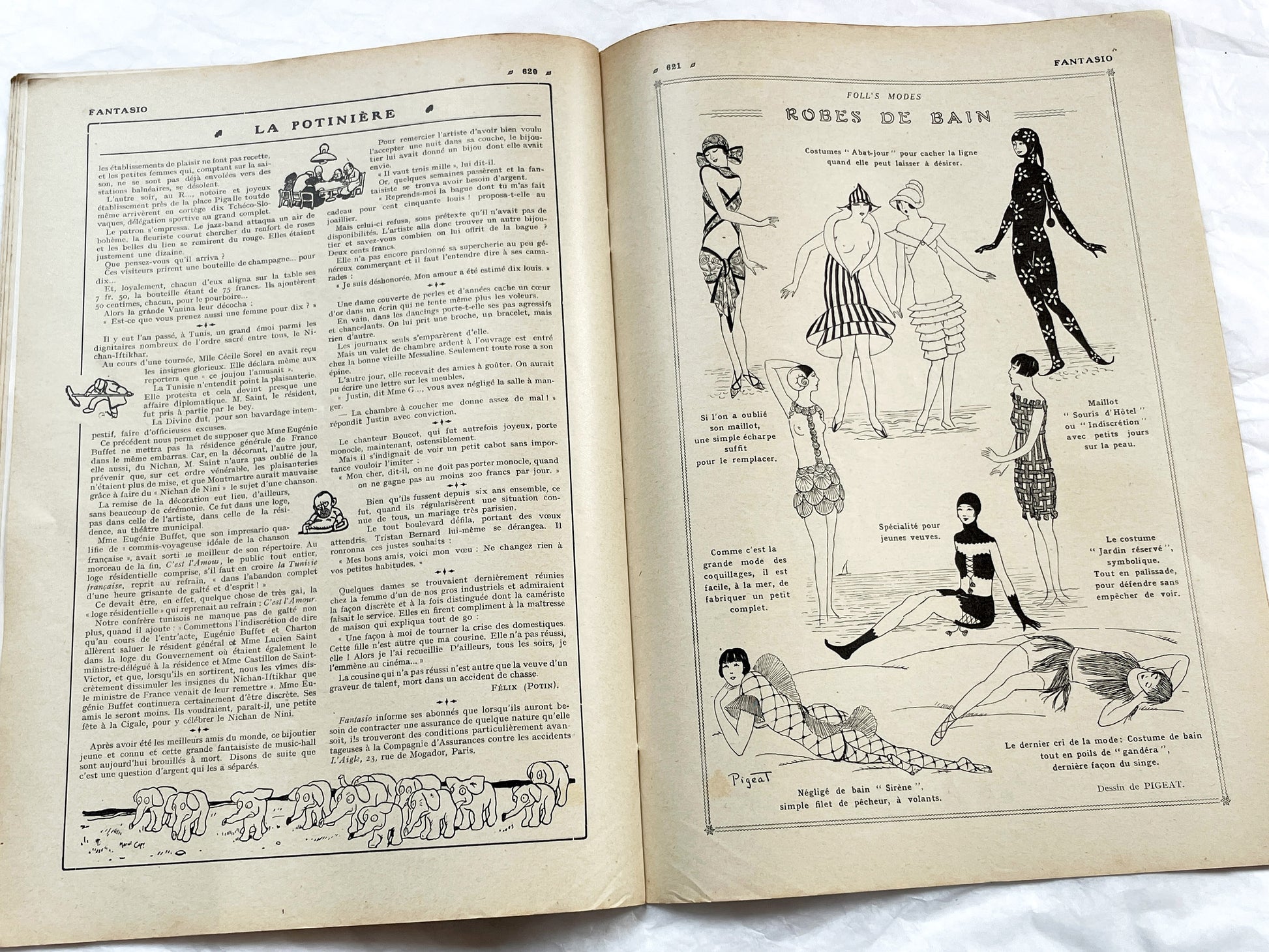 1920s - French magazine "Fantasio" with articles, photos, advertising, etc. - 1924 - 36 pages
