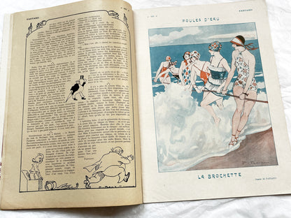 1920s - French magazine "Fantasio" with articles, photos, advertising, etc. - 1924 - 34 pages - 2 pages missing