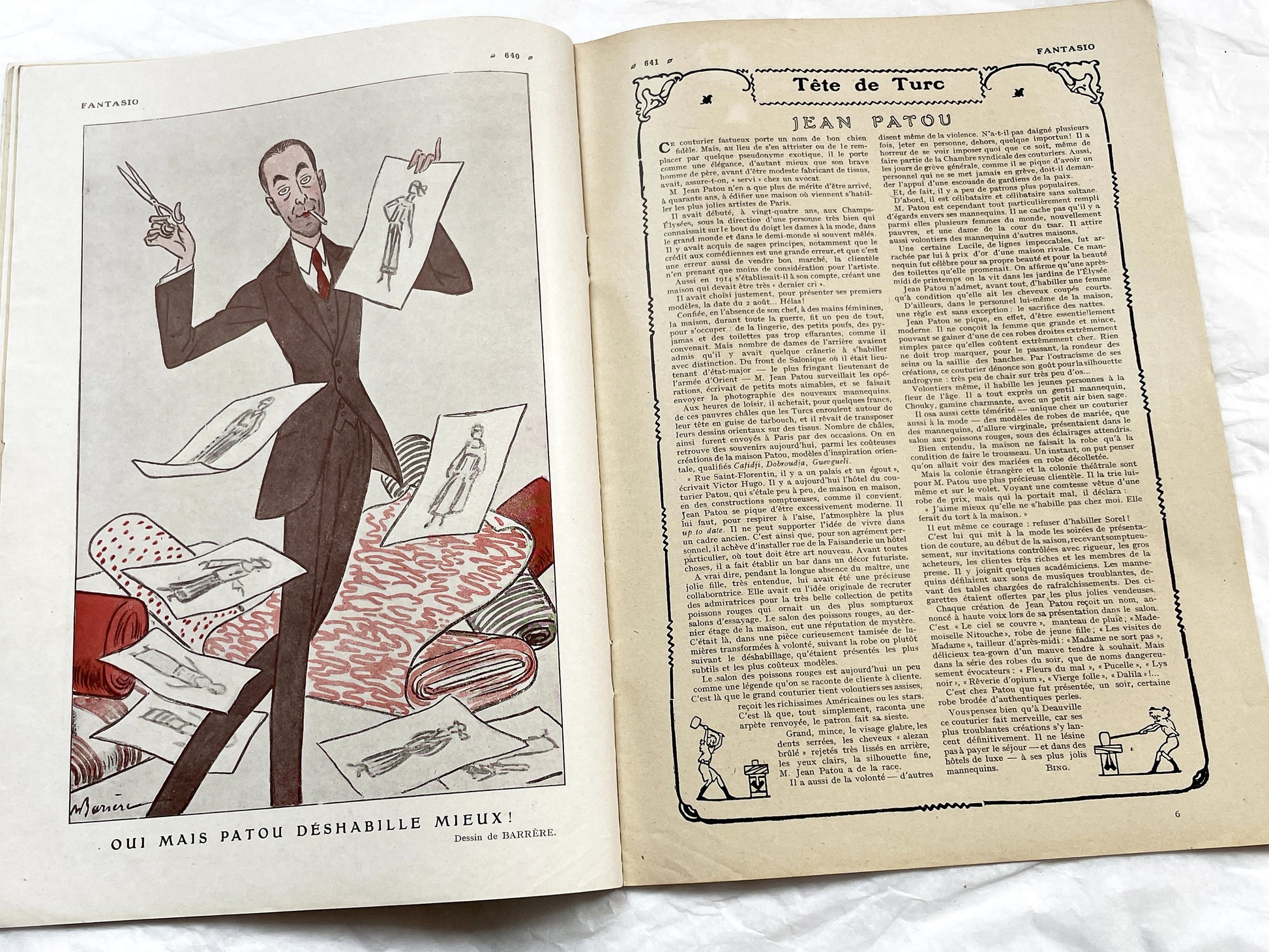 1920s - French magazine "Fantasio" with articles, photos, advertising, etc. - 1924 - 34 pages - 2 pages missing