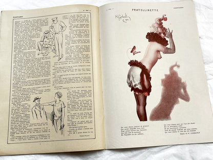 1920s - French magazine "Fantasio" with articles, photos, advertising, etc. - 1924 - 34 pages - 2 pages missing