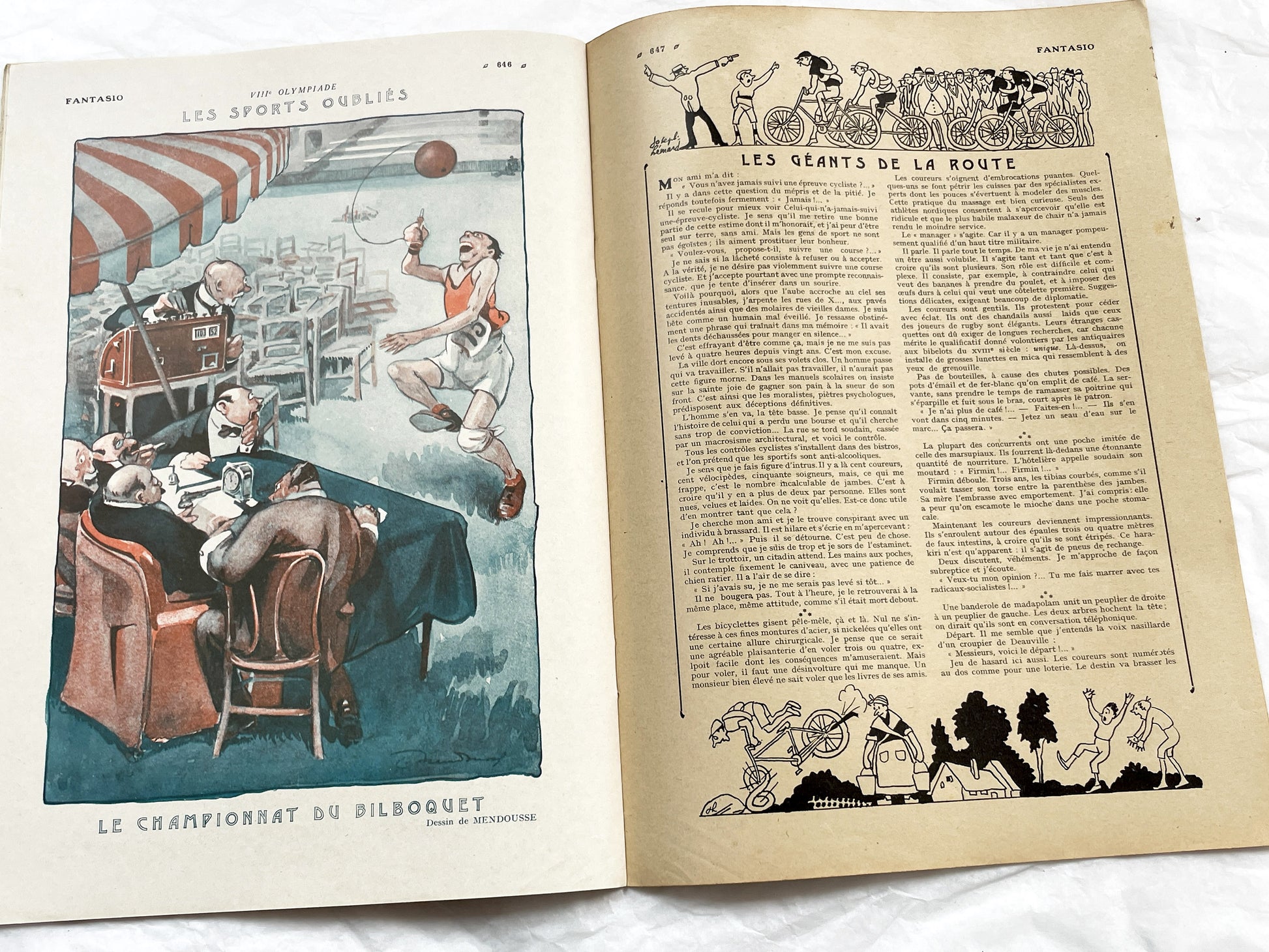 1920s - French magazine "Fantasio" with articles, photos, advertising, etc. - 1924 - 34 pages - 2 pages missing