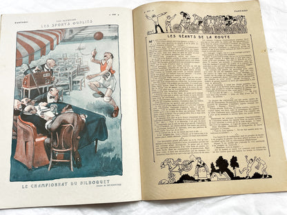 1920s - French magazine "Fantasio" with articles, photos, advertising, etc. - 1924 - 34 pages - 2 pages missing
