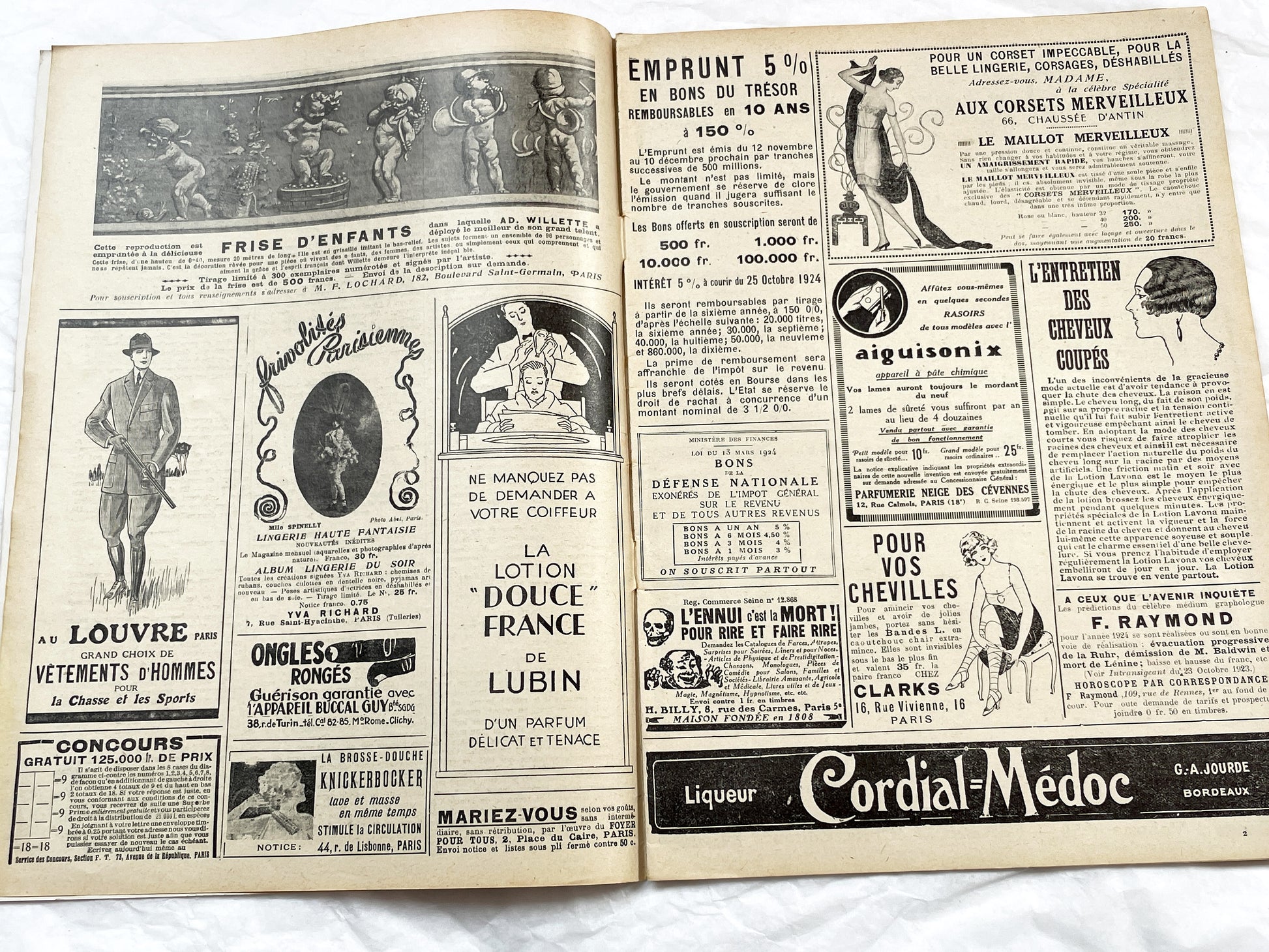 1920s - French magazine "Fantasio" with articles, photos, advertising, etc. - 1924 - 28 pages