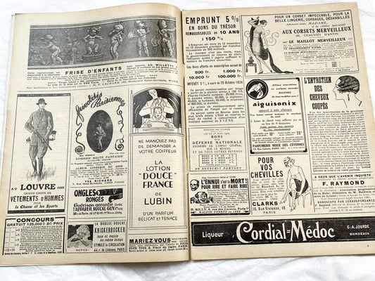 1920s - French magazine "Fantasio" with articles, photos, advertising, etc. - 1924 - 28 pages