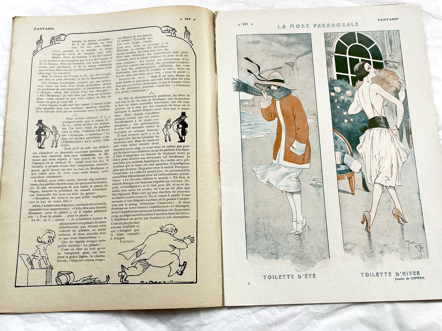 1920s - French magazine "Fantasio" with articles, photos, advertising, etc. - 1924 - 28 pages