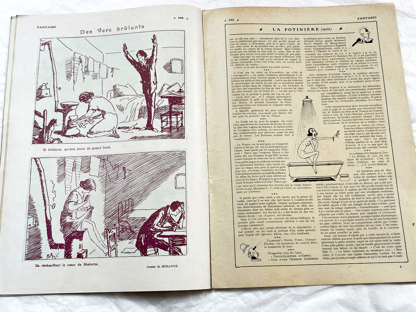 1920s - French magazine "Fantasio" with articles, photos, advertising, etc. - 1924 - 28 pages