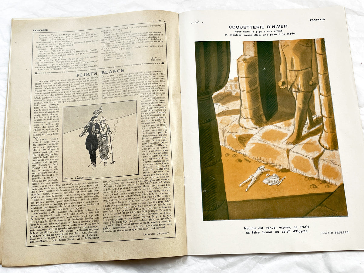 1930s - French magazine "Fantasio" with articles, photos, advertising, etc. - 1931 - 30 pages - 4 pages missing