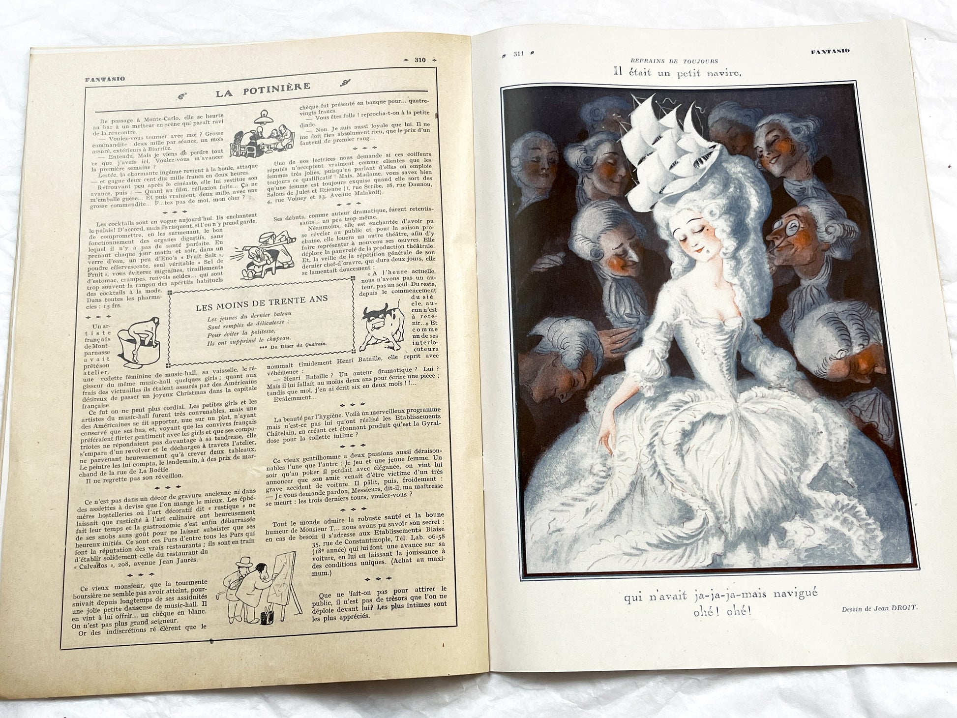 1930s - French magazine "Fantasio" with articles, photos, advertising, etc. - 1931 - 30 pages - 4 pages missing