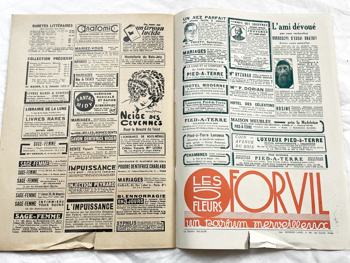 1930s - French magazine "Fantasio" with articles, photos, advertising, etc. - 1931 - 30 pages - 4 pages missing